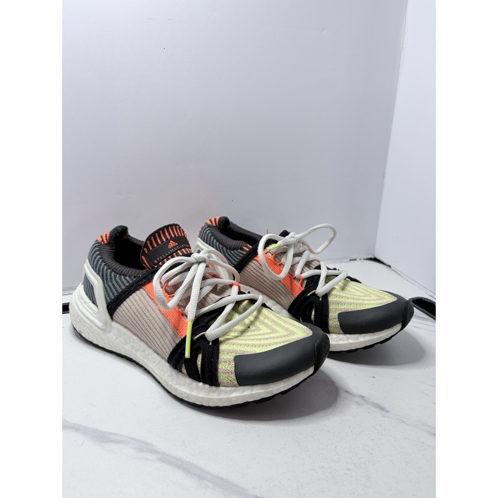 Stella McCartney Adidas X Ultraboost 20 sneakers Women's Sz 5 Orange Black